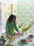 Designers Guild Ikebana porcelain dinner plates set of 4, 27cm, multi floral patterns - British product