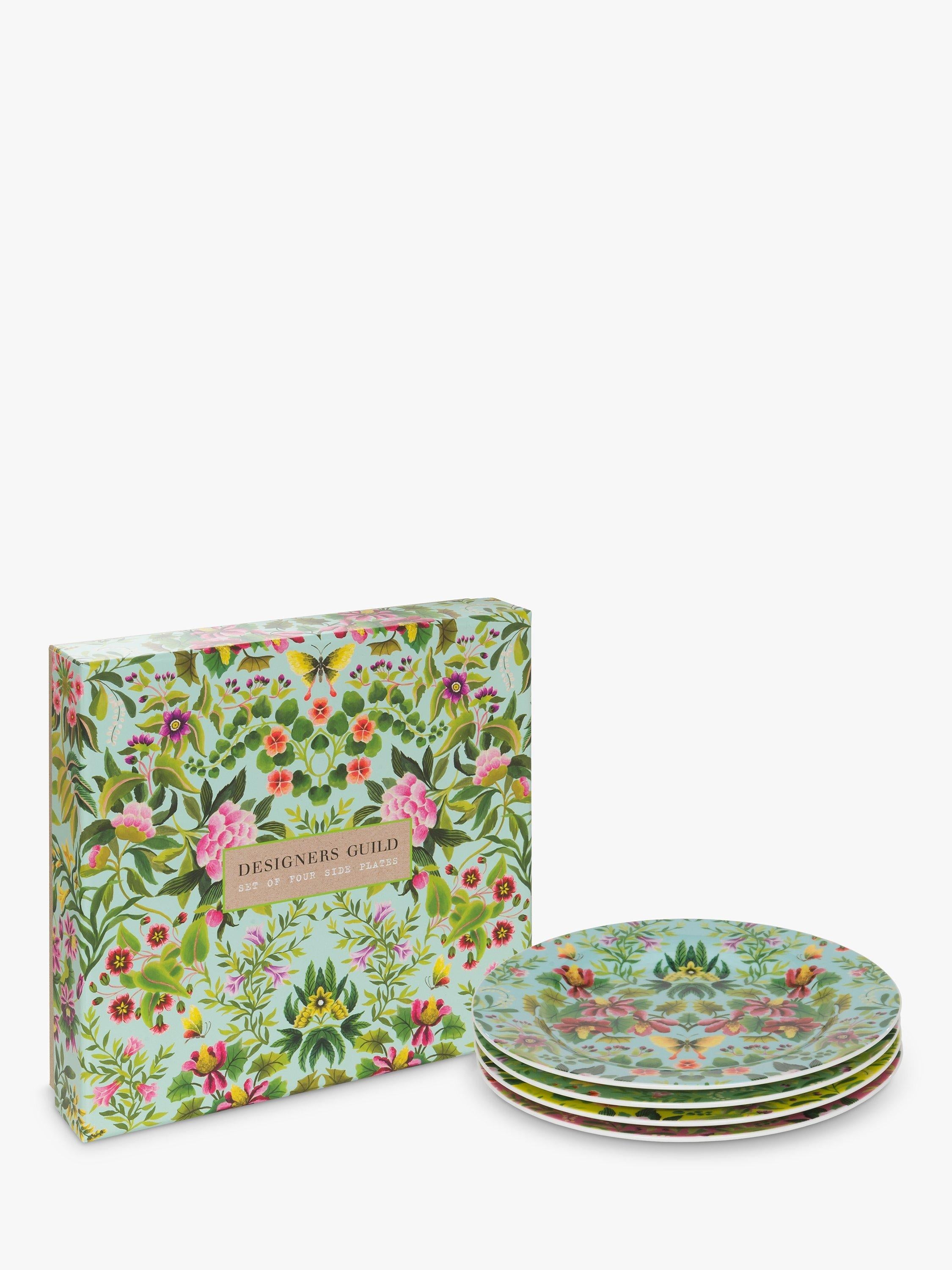 Designers Guild Ikebana porcelain side plates set of 4 - British product
