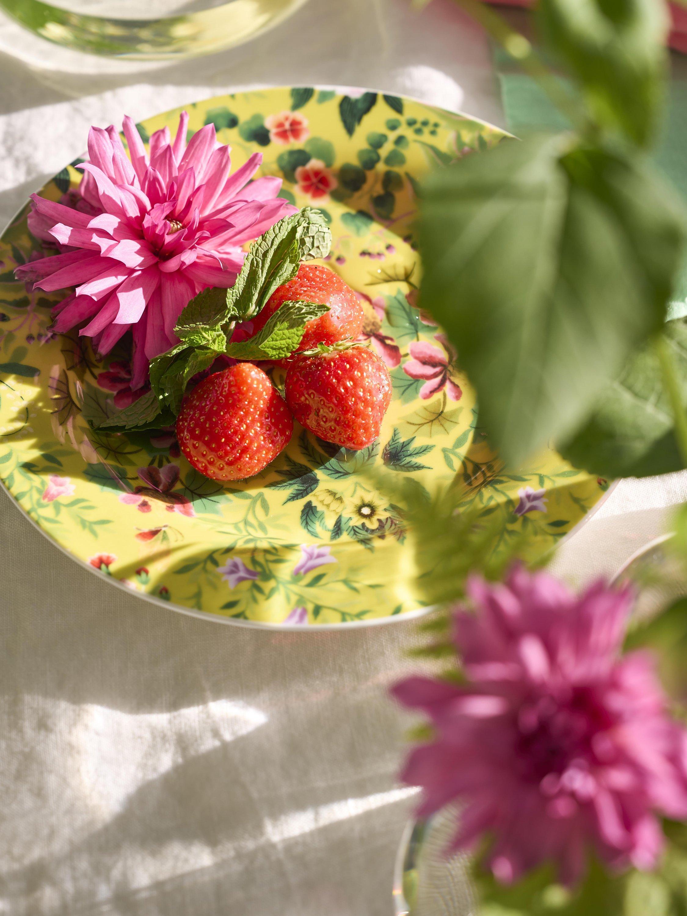 Designers Guild Ikebana porcelain side plates set of 4 - British product