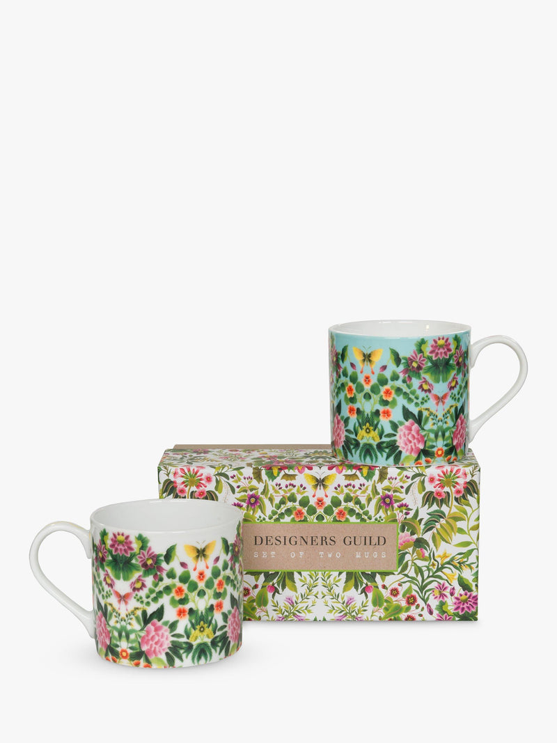 Designers Guild Ikebana porcelain mugs set of 2 290ml - British product