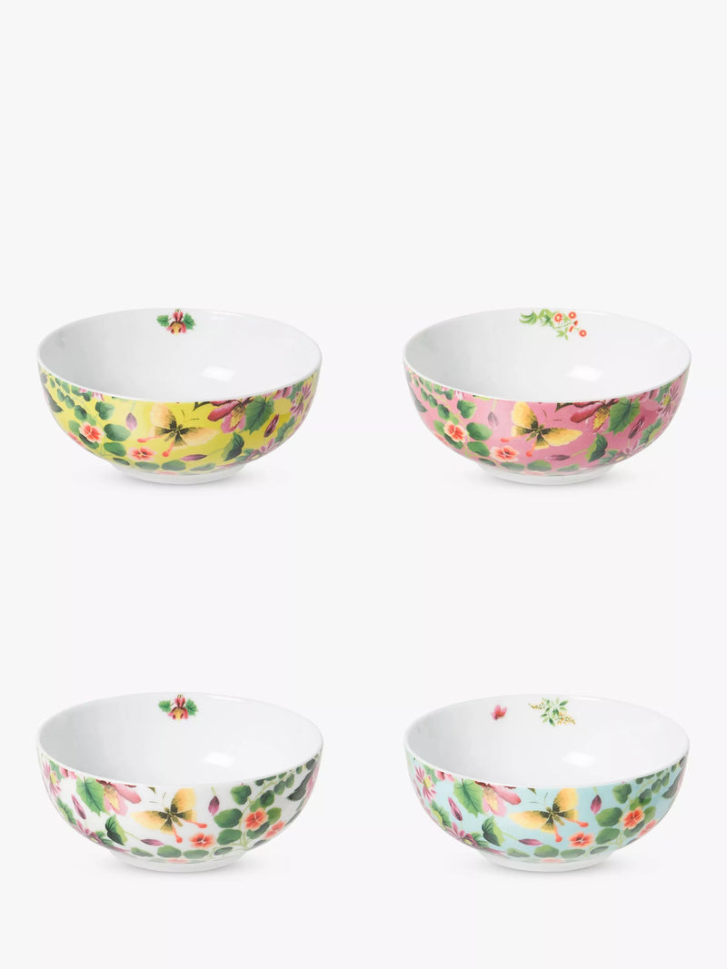 Designers Guild Ikebana porcelain cereal bowl set of 4 16.2cm - British product