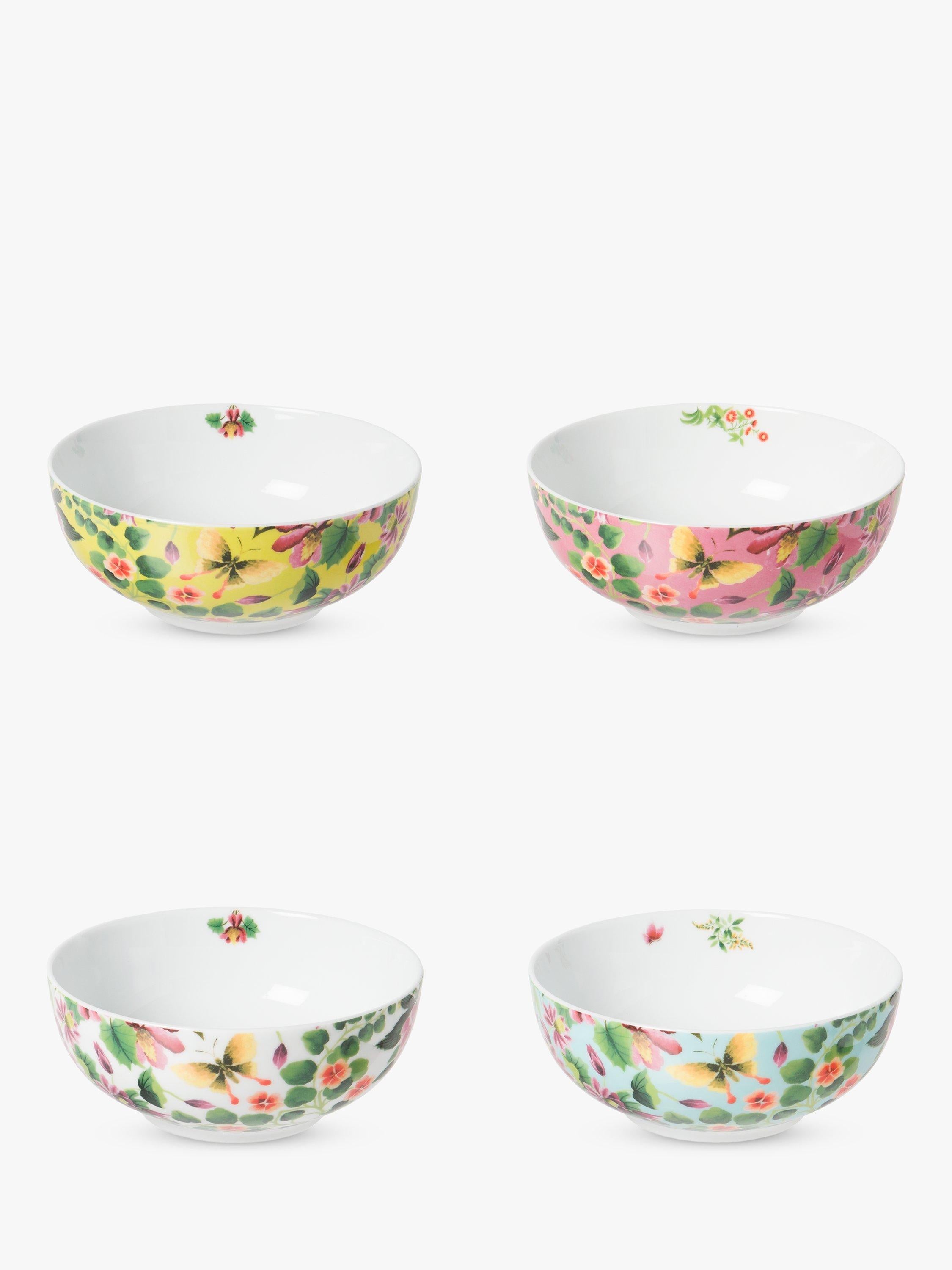 Designers Guild Ikebana porcelain cereal bowl set of 4 16.2cm - British product