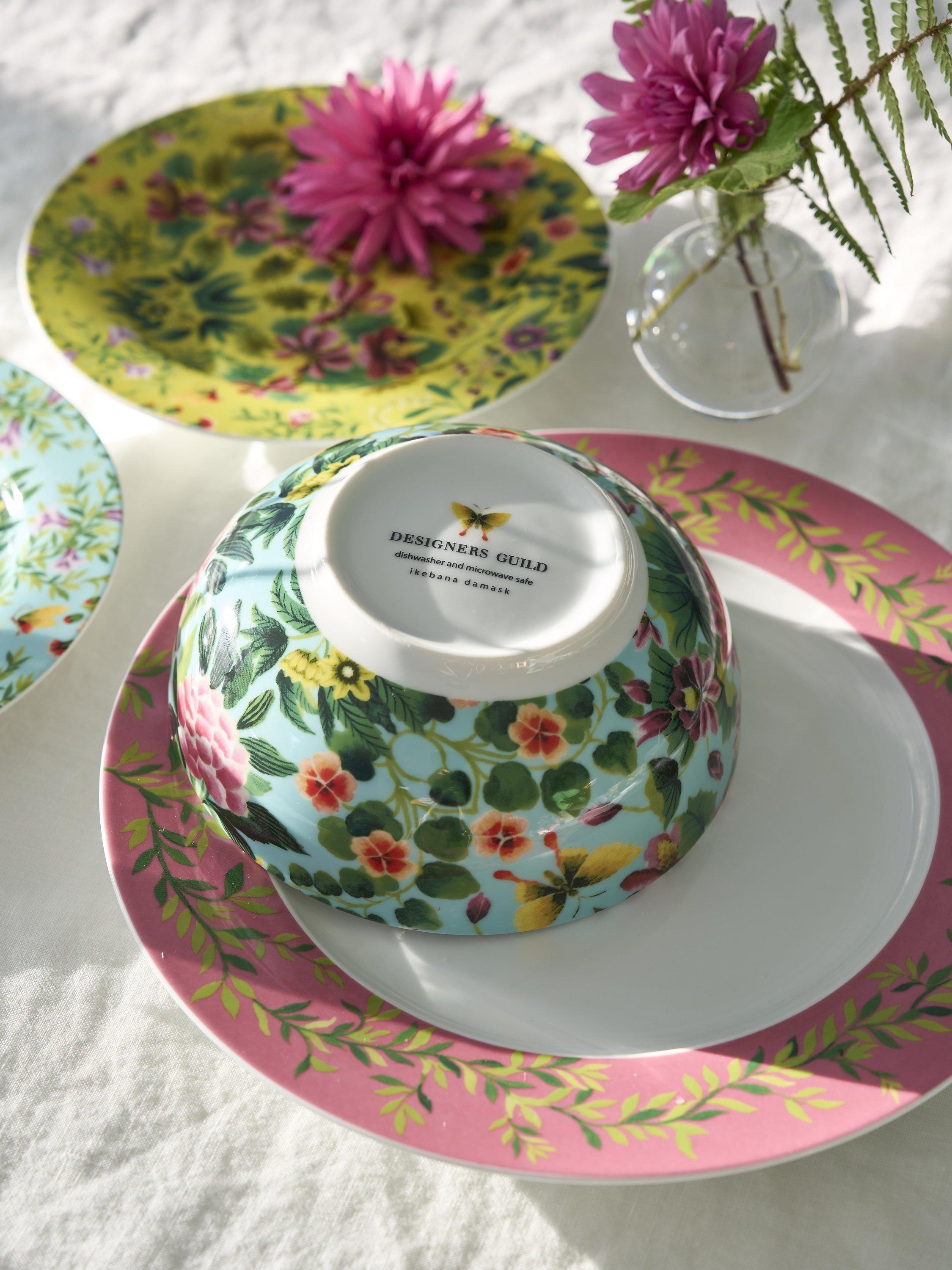 Designers Guild Ikebana porcelain cereal bowl set of 4 16.2cm - British product