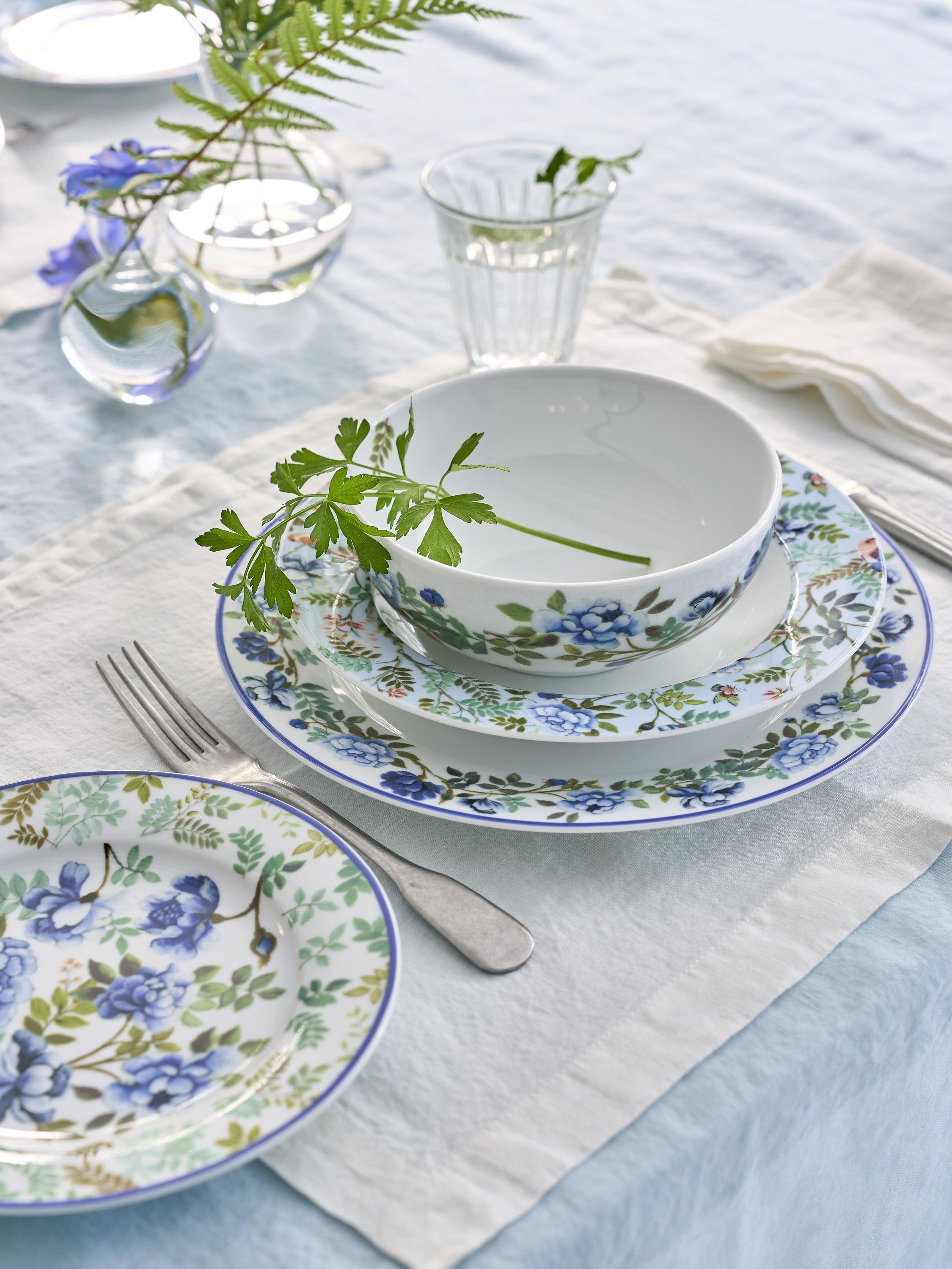 Designers Guild porcelain side plates, set of 4, 20cm - British product
