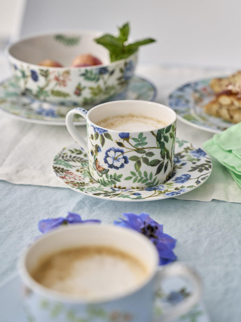 Designers Guild Porcelaine de Chine porcelain cup and saucer set, multi, 220ml - British product