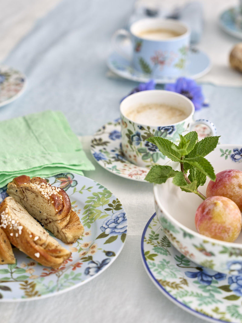 Designers Guild Porcelaine de Chine porcelain cup and saucer set, multi, 220ml - British product