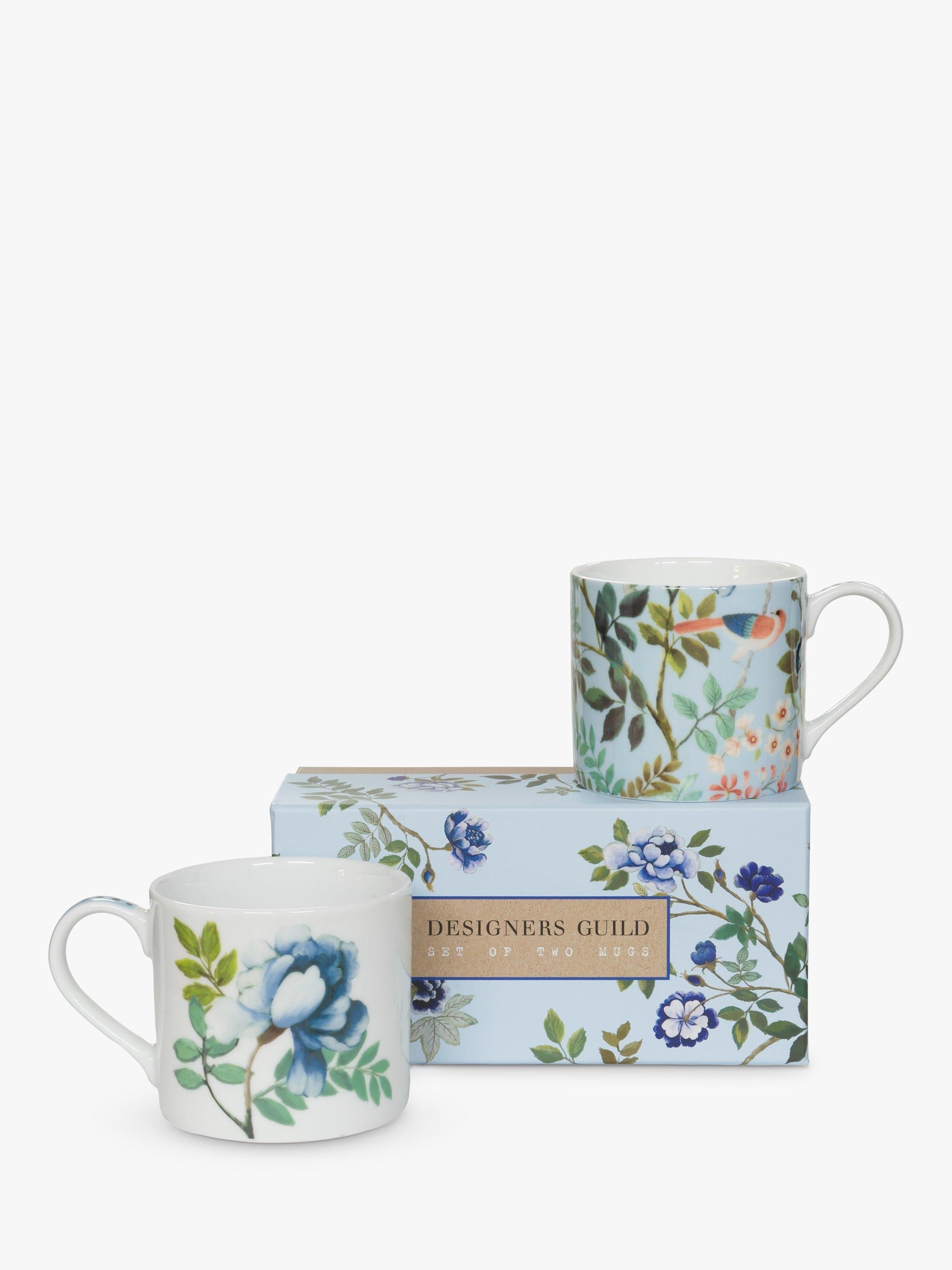 Designers Guild Porcelaine de Chine Porcelain Mugs, Set of 2, 290ml, Multi