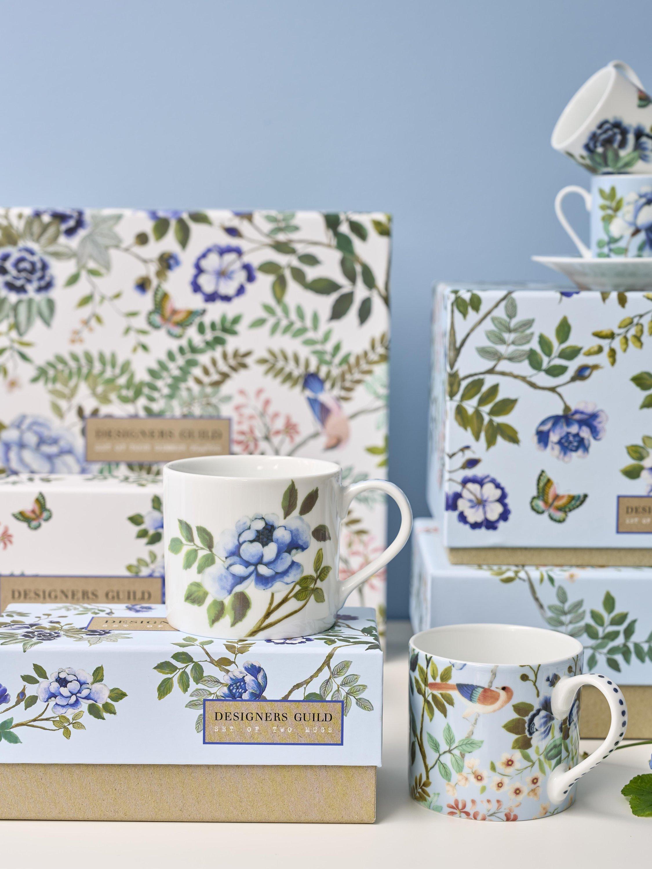 Designers Guild Porcelaine de Chine Porcelain Mugs, Set of 2, 290ml, Multi