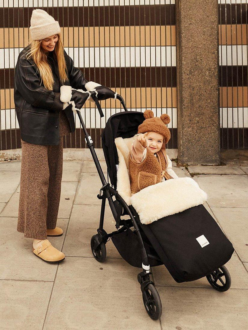 BINIBAMBA beschichtete Lammfell-Buggy-Fäustlinge, UK-Version