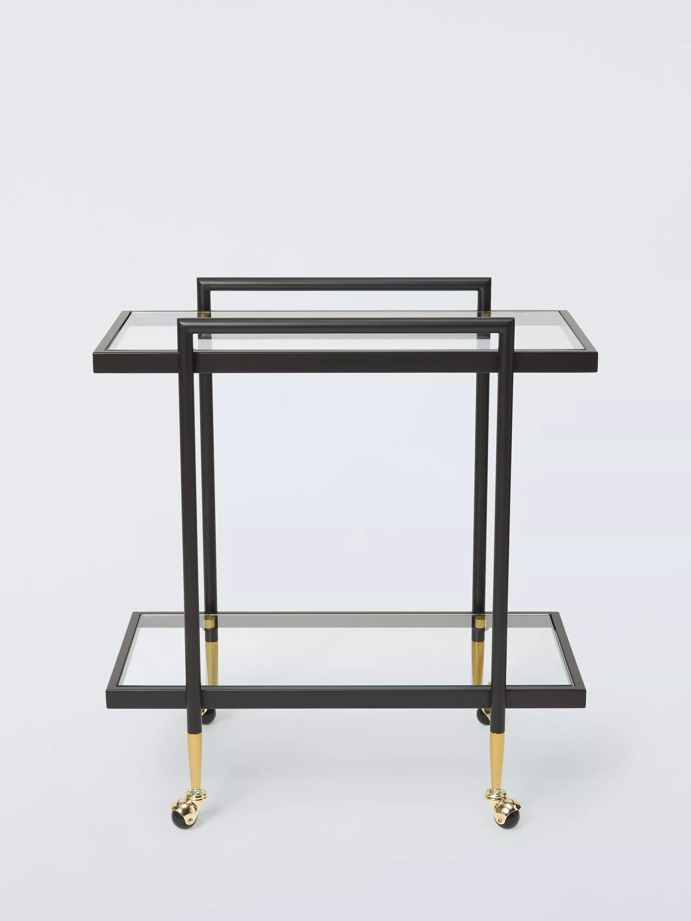 Swoon Cole bar cart with glass shelves (British brand)