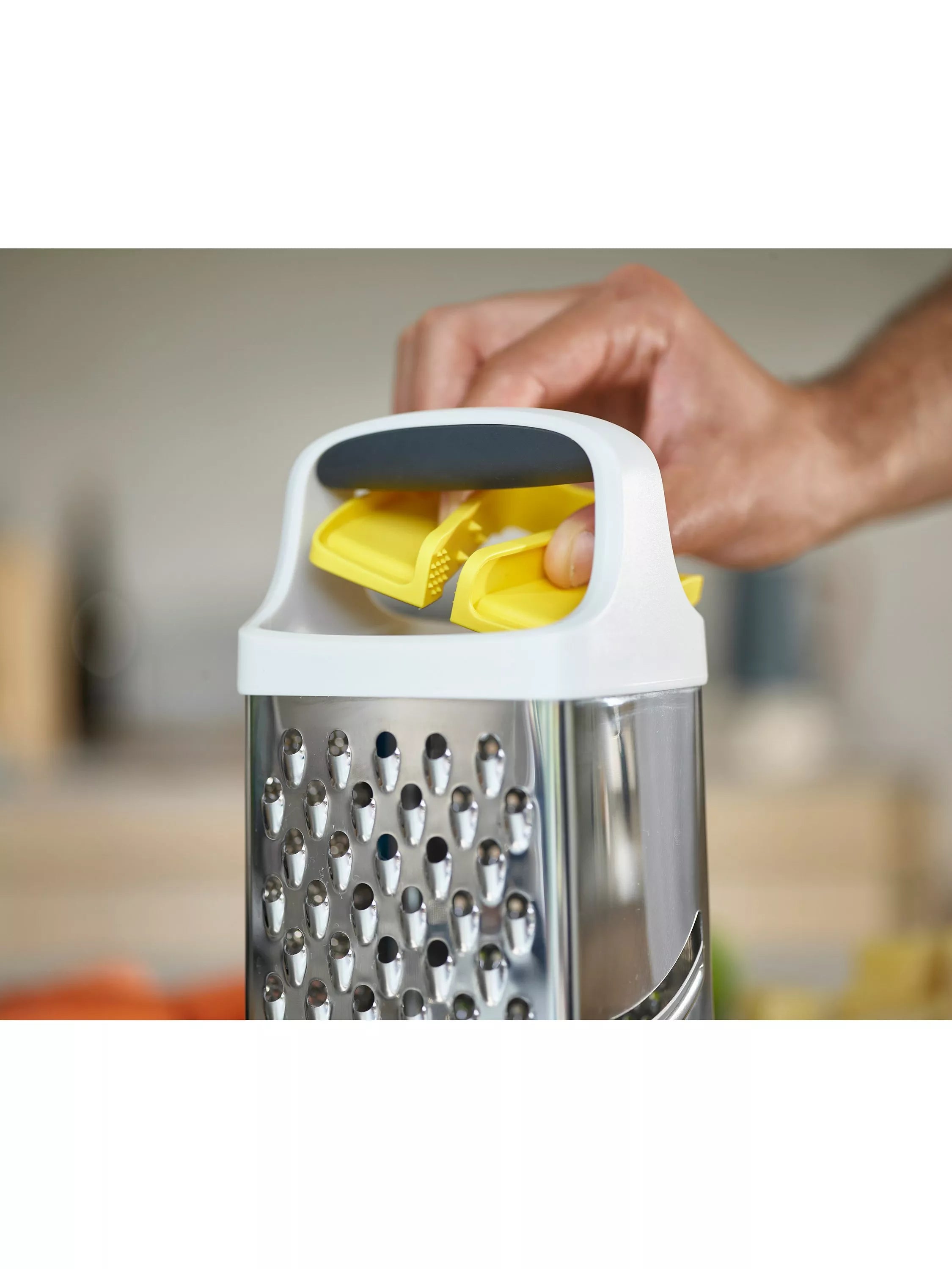 Joseph Joseph Multi-Grip Box Grater With Storage Container, UK version
