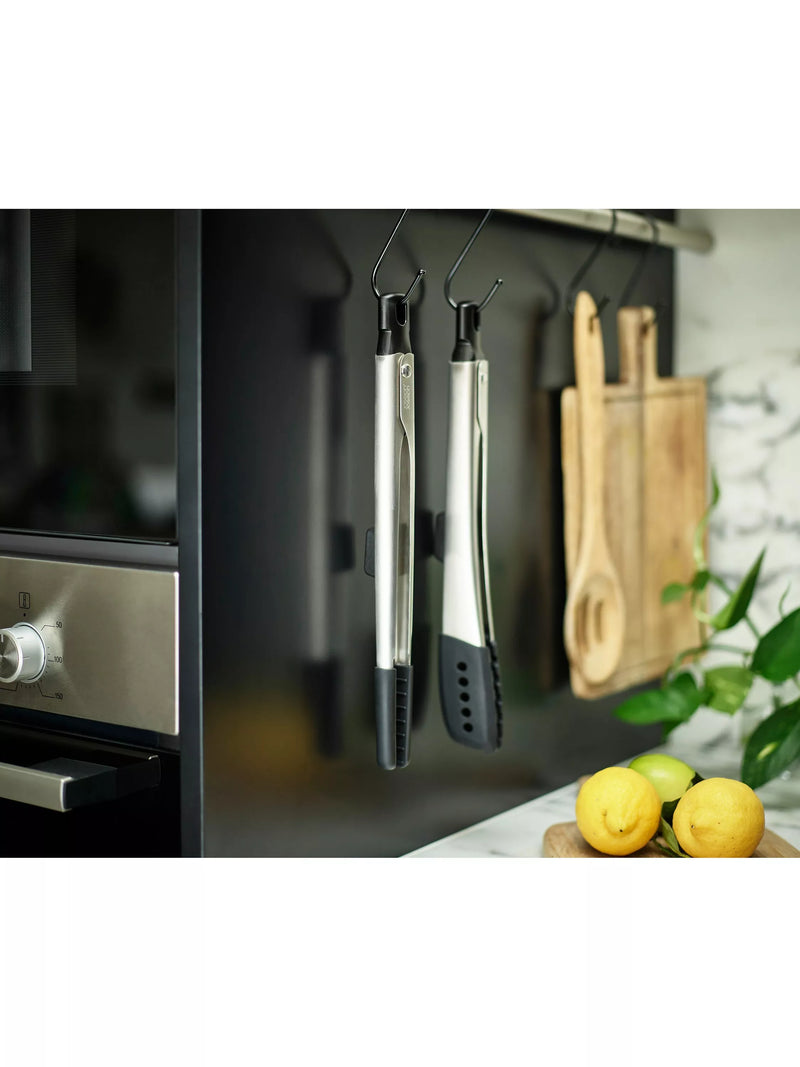 Joseph Joseph silicone head stainless steel tong set, 2 piece, UK version