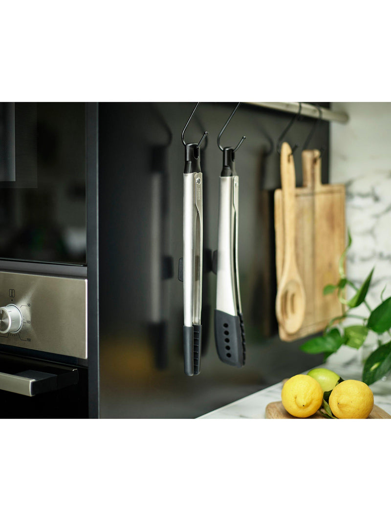Joseph Joseph silicone head stainless steel tong set, 2 piece, UK version