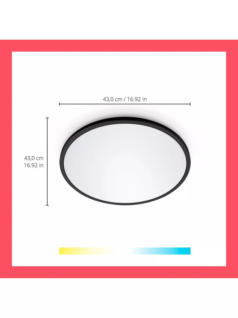 WiZ Smart LED SuperSlim Ceiling Light 43cm, imported from the UK