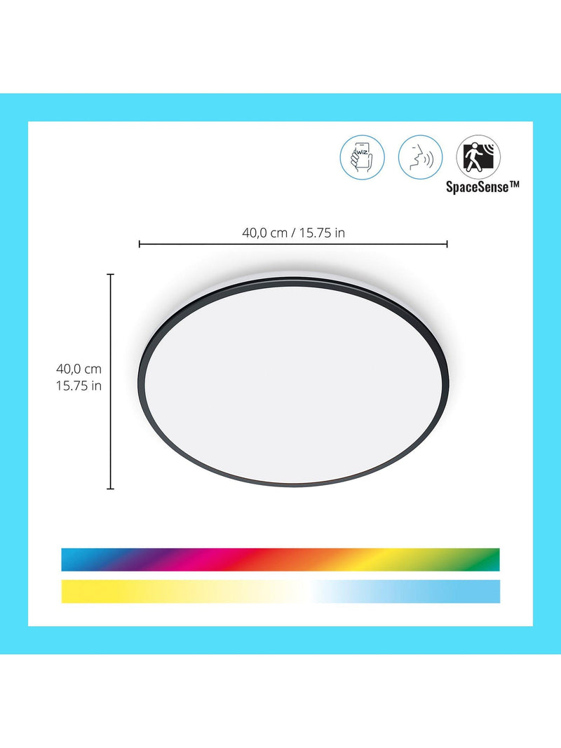 WiZ Smart LED Rune Zweizonen-Deckenleuchte mit abstimmbarem Weiß, 40cm - Britisches Produkt
