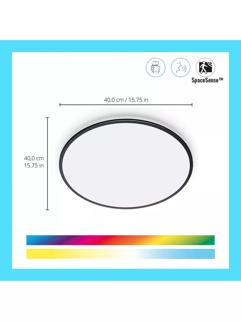 WiZ Smart LED Rune dual zone tunable white ceiling light 40cm - British product