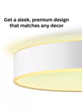 Philips Hue Enrave small flush ceiling light with dimmer switch, imported from the UK