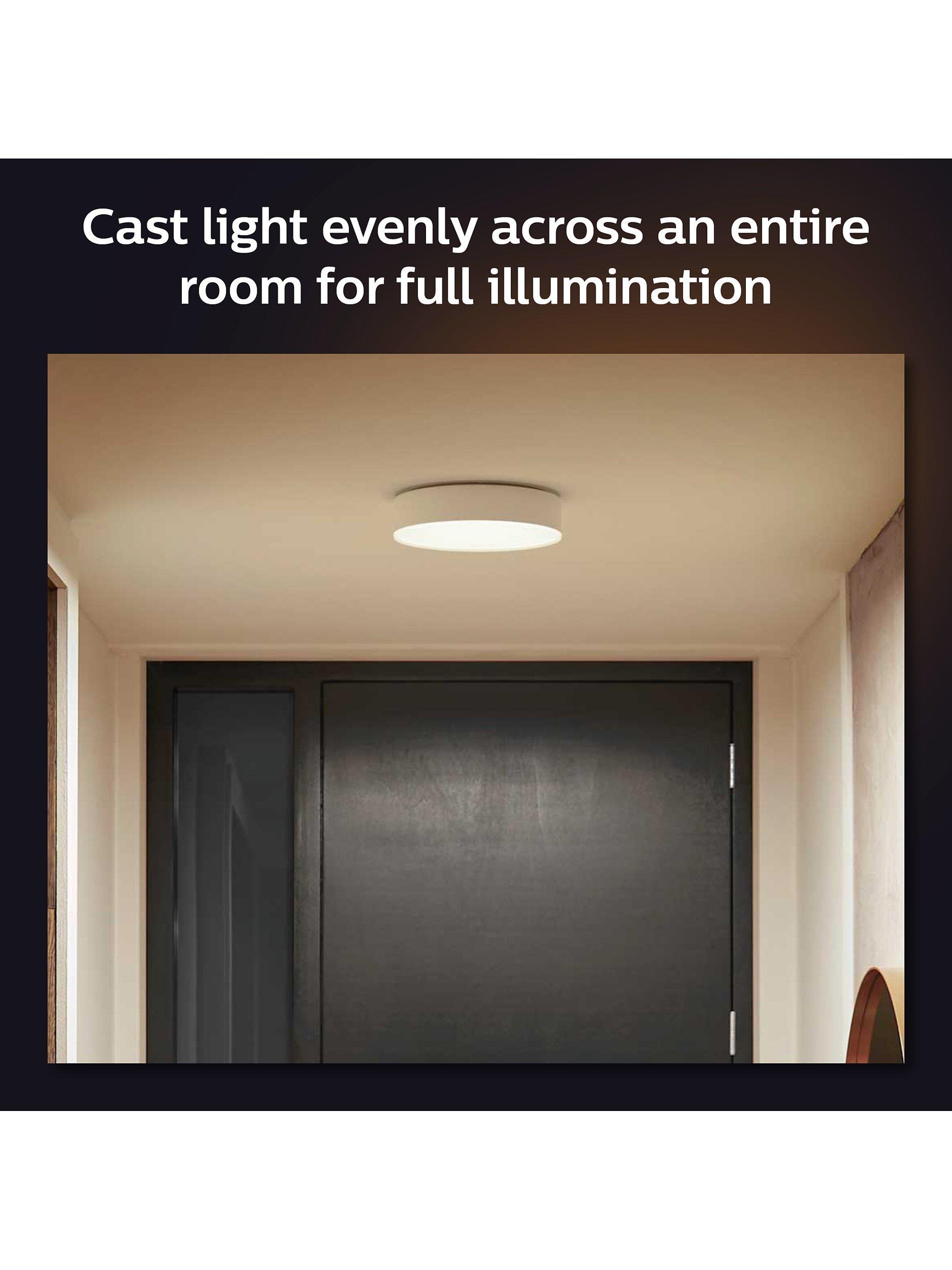 Philips Hue Enrave kleine flache Deckenleuchte mit Dimmer, importiert aus Großbritannien
