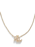 Lauren Ralph Lauren faux pearl pendant necklace 40.5cm gold toned, UK version