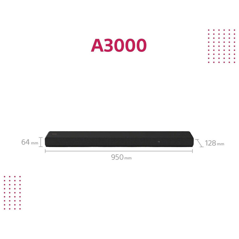 Sony HTA3000 3.1 channel soundbar - British product