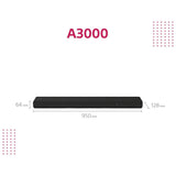 Sony HTA3000 3.1 channel soundbar - British product