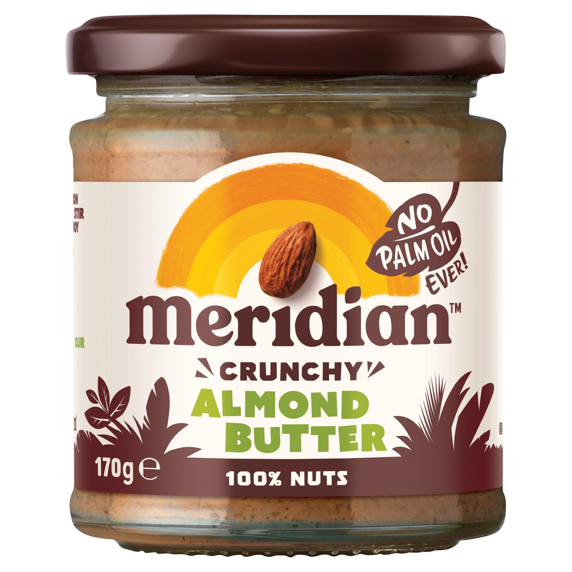 Meridian Crunchy Almond Butter 170g GOODS Sainsburys   