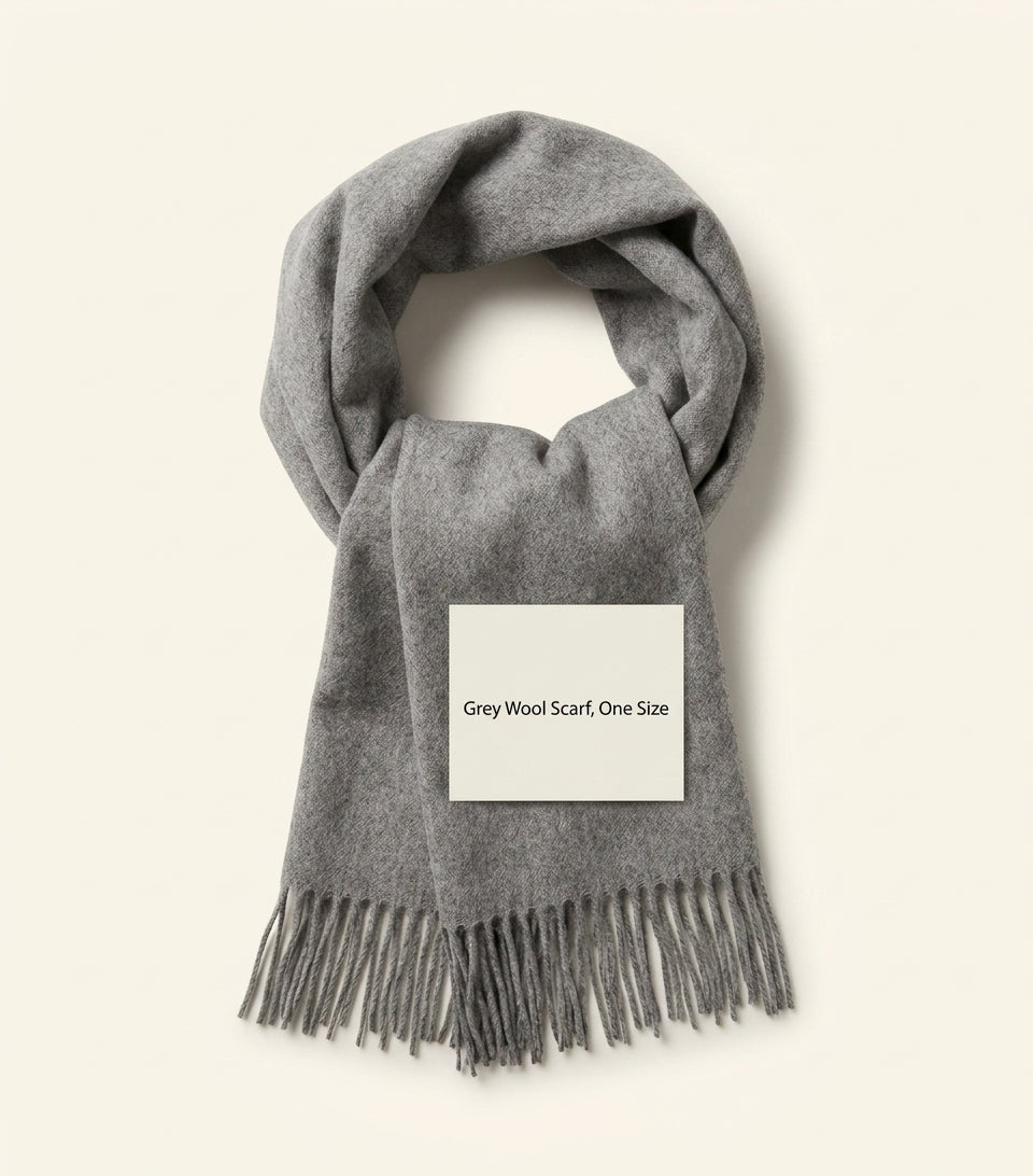 Mulberry merino wool scarf 200x30cm - British product