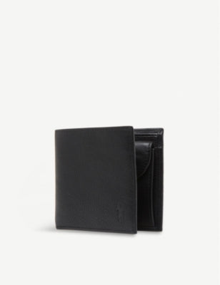 Polo Ralph Lauren pony-embossed pebbled leather wallet, UK version