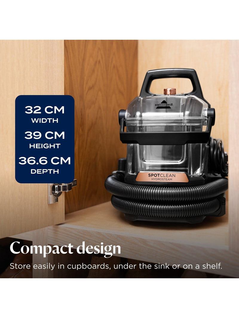 BISSELL SpotClean Hydrosteam steam spot cleaner black copper (British brand)