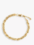 Orelia LUXE interlocking chain bracelet in gold, UK version