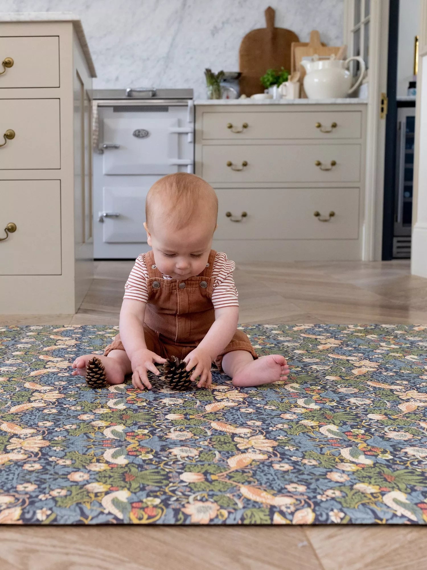Totter + Tumble reversible playmat Morris & Co design - British product