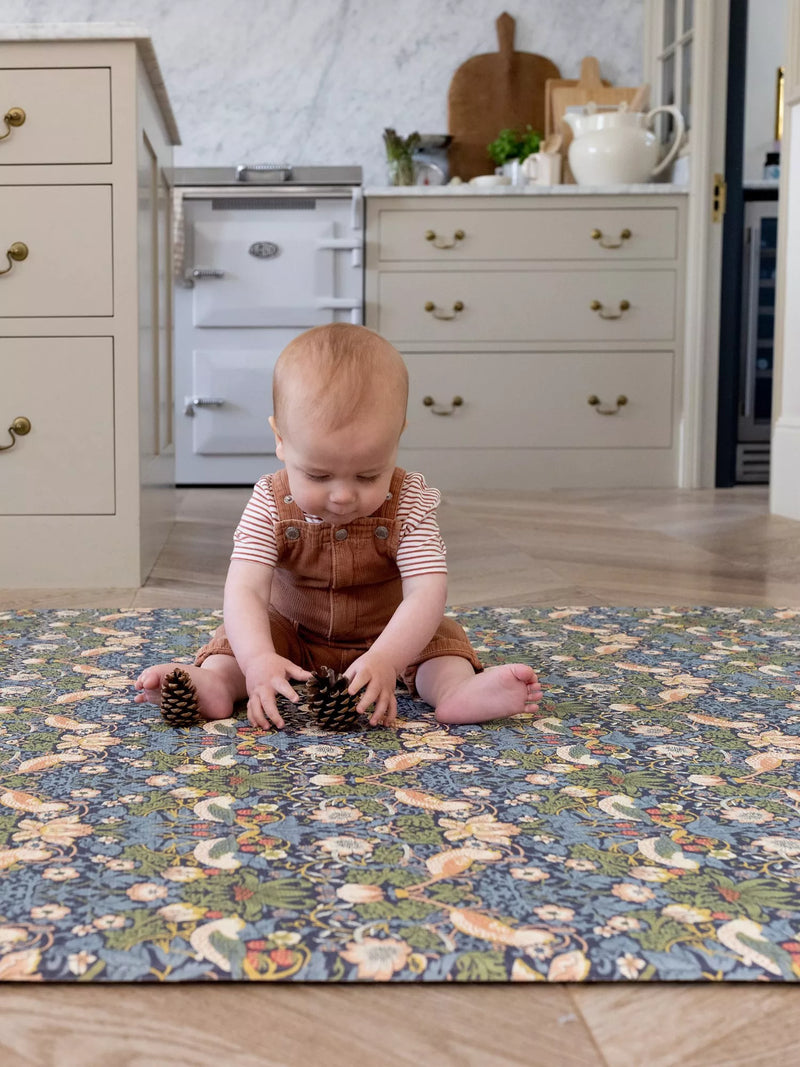 Totter + Tumble reversible playmat Morris & Co design - British product