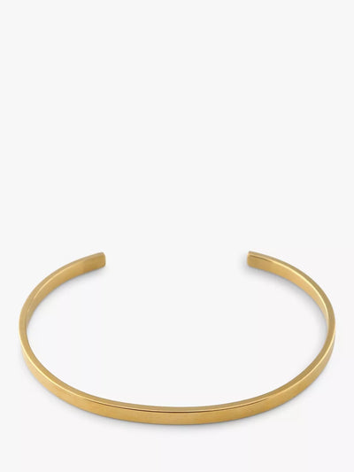 John Lewis Orelia & Joe Simple Metal Cuff Bracelet, Gold- Buy online at McGrocer