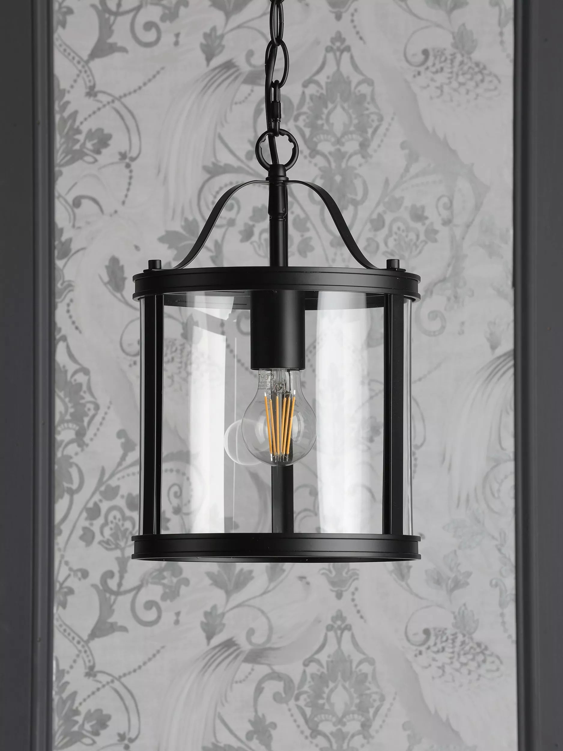 Laura Ashley pendant ceiling light black (British brand)