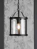 Laura Ashley pendant ceiling light black (British brand)