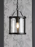 Laura Ashley pendant ceiling light black (British brand)