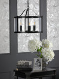 Laura Ashley Harrington pendant ceiling light black, imported from the UK