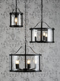 Laura Ashley Harrington pendant ceiling light black, imported from the UK