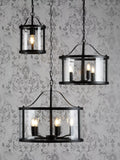 Laura Ashley Harrington pendant ceiling light black, imported from the UK