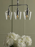 Laura Ashley Ockley chrome 3 pendant bar ceiling light (British brand)
