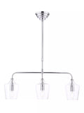 Laura Ashley Ockley chrome 3 pendant bar ceiling light (British brand)