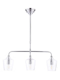 Laura Ashley Ockley chrome 3 pendant bar ceiling light (British brand)