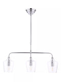Laura Ashley Ockley chrome 3 pendant bar ceiling light (British brand)