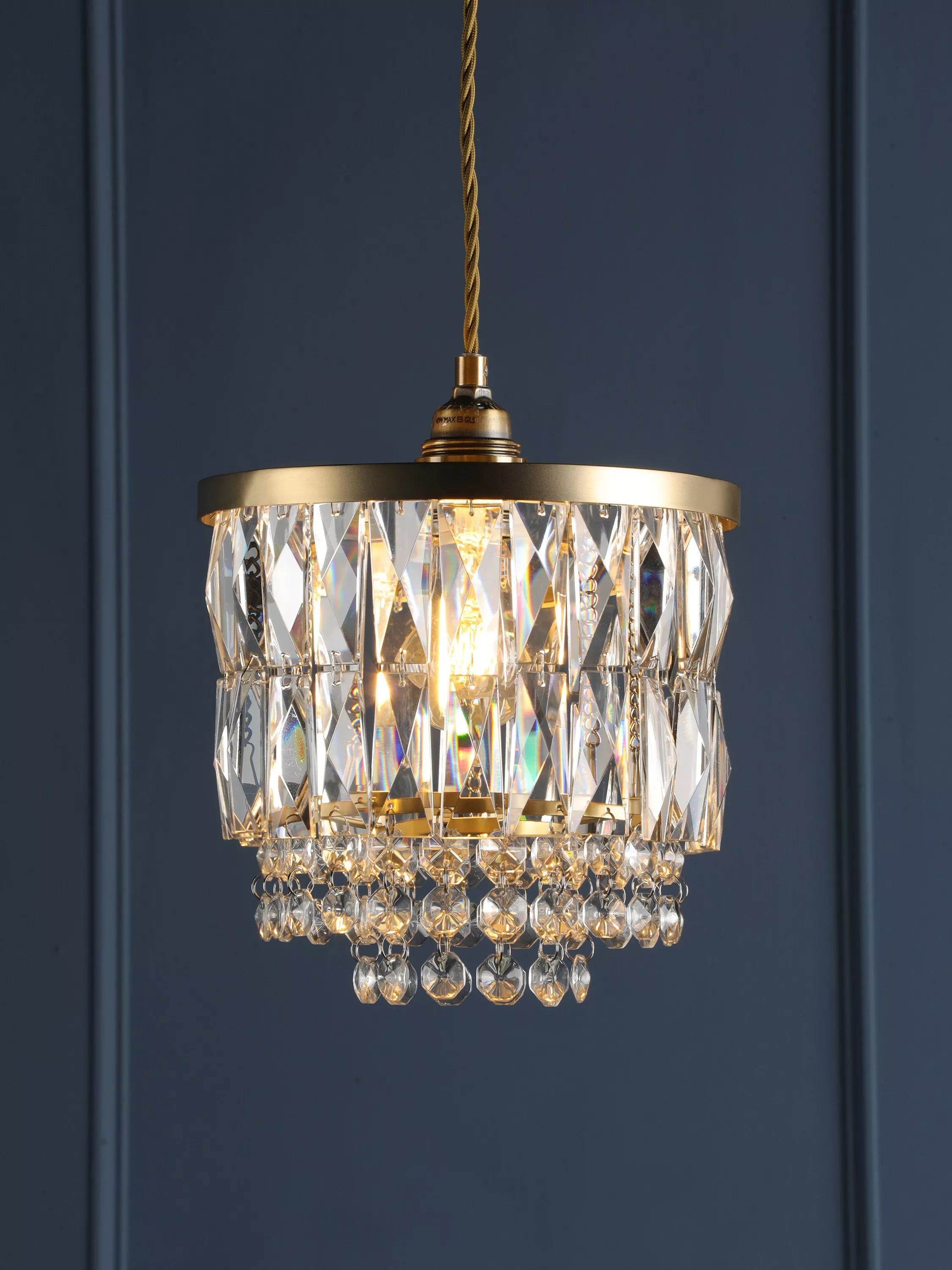 Laura Ashley crystal ceiling shade clear 20.5cm (British brand)