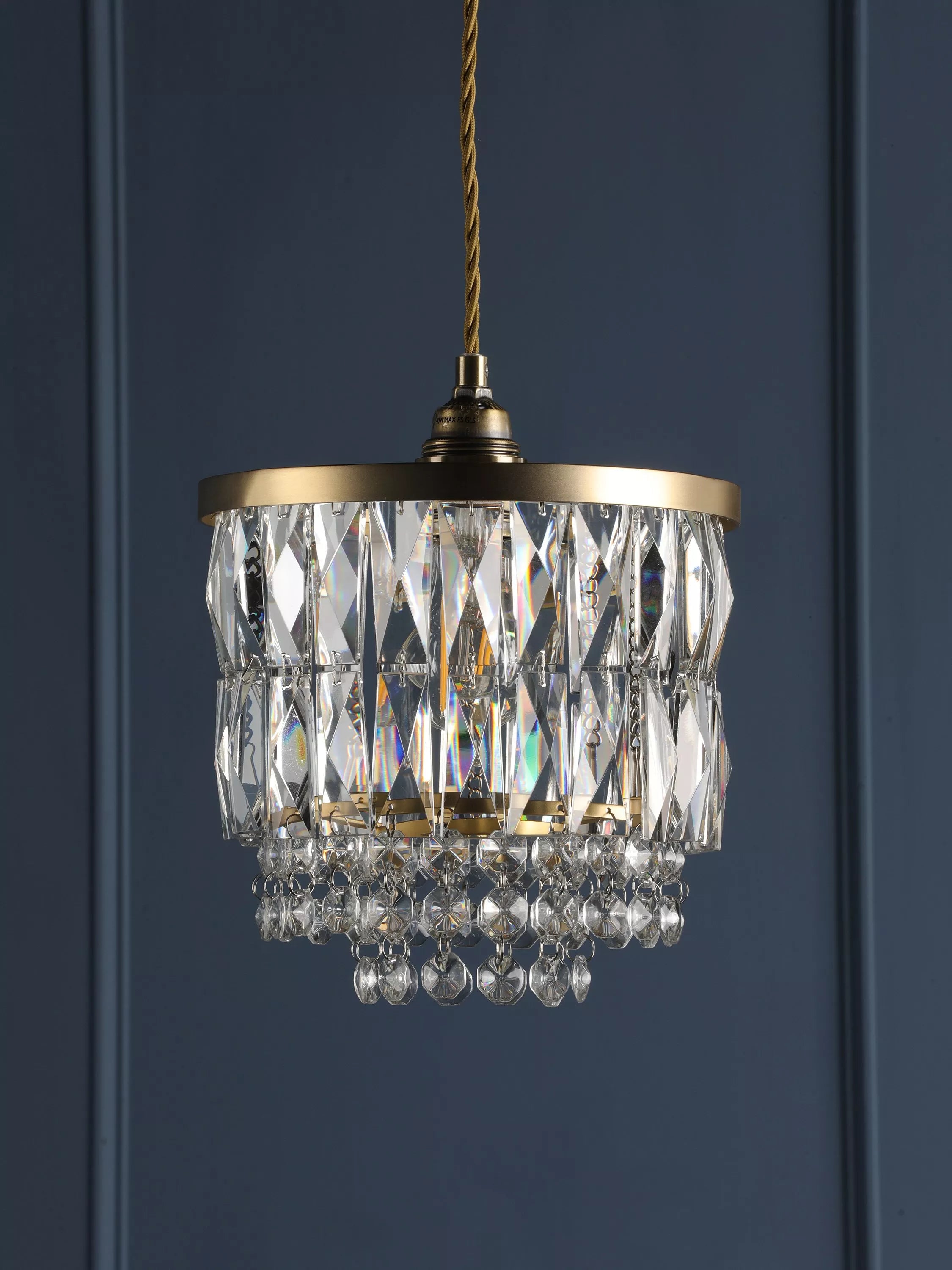 Laura Ashley crystal ceiling shade clear 20.5cm (British brand)