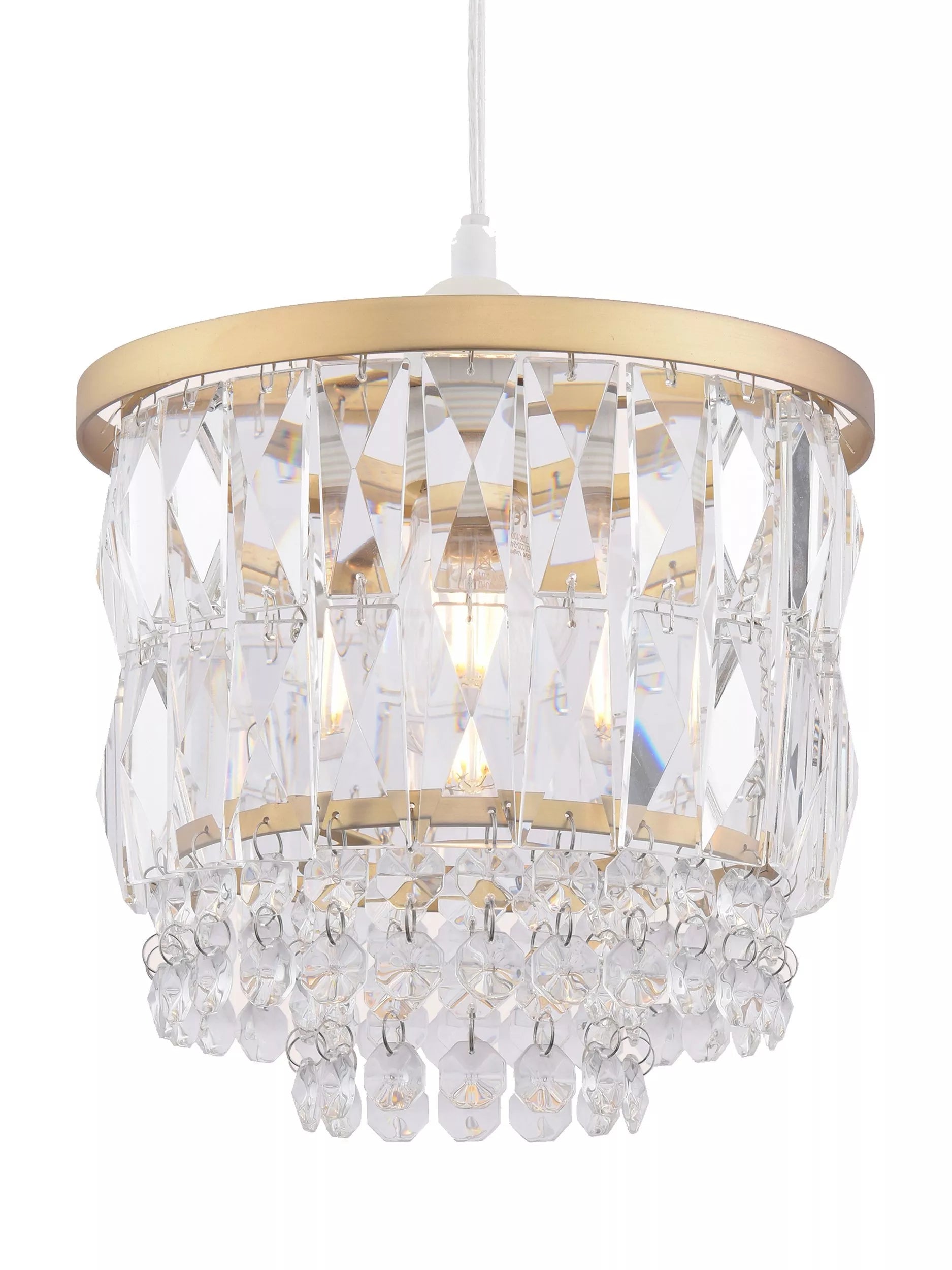 Laura Ashley crystal ceiling shade clear 20.5cm (British brand)