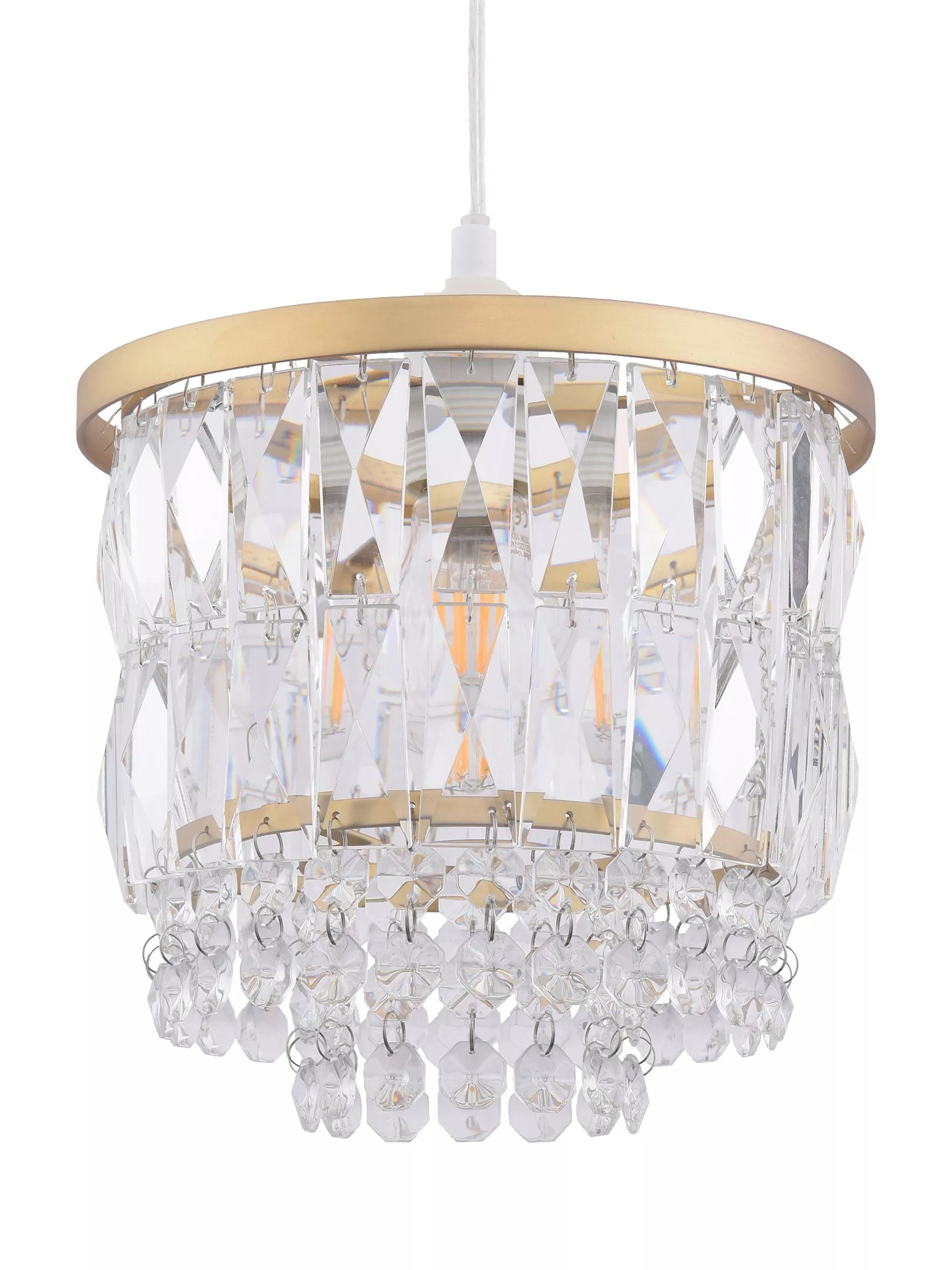 Laura Ashley crystal ceiling shade clear 20.5cm (British brand)