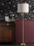 Laura Ashley Highgrove brass floor lamp 150cm, imported from the UK