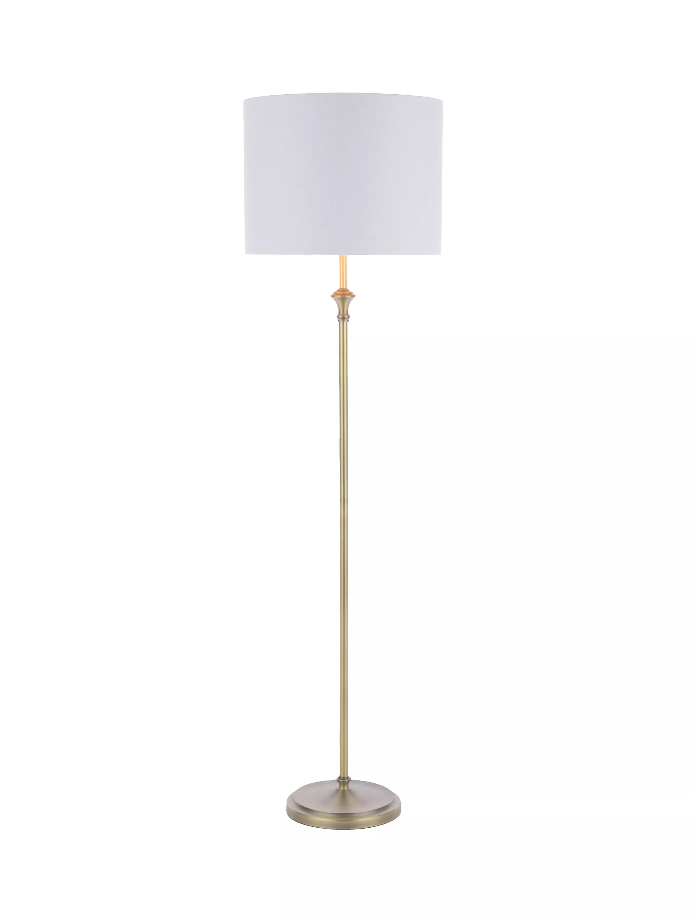 Laura Ashley Highgrove brass floor lamp 150cm, imported from the UK