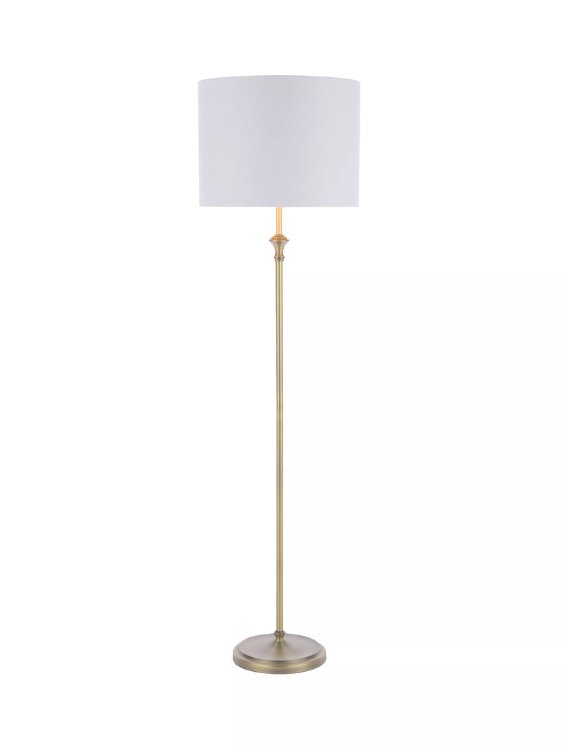 Laura Ashley Highgrove brass floor lamp 150cm, imported from the UK